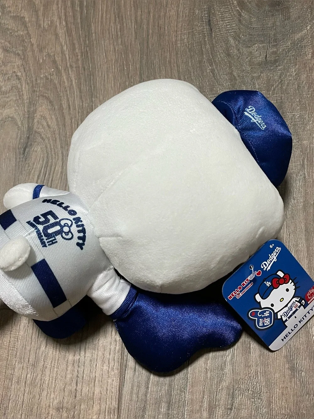 50th Anniversary Los Angeles Dodgers x Hello Kitty Plush Toy NWT - Blue & White